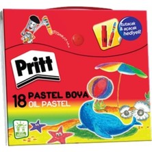 Odea Tr Pastel Boya Seti, 18 Renk, Çantası ile