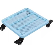 Odea Tr Tekerlekli Iç Mekan Bitki Standı - Şık Dikdörtgen Metal Saksı Tekerlekli 30 x 30 cm - Fonksiyonel Bitki Teşhir Standı, Ev Veya Ofis Için Ideal
