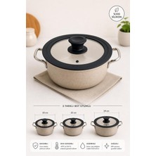 Odea Tr %100 Silikon Tencere Kapağı 20-22-24 cm Uyumlu Universal Cam Kapak Sızdırmaz Isıya Dayanıklı Bpa Içermez