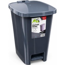 Odea Tr Lüx Serisi Pedallı 25 Litre Çöp Kovası Antrasit