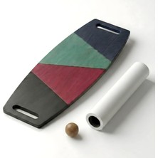 Odea Tr Denge Tahtası Balance Board Çift Fonksiyonlu Gym Board Rocket Board 73 x 31 cm Mavi-Siyah-Yeşil- Kırmızı