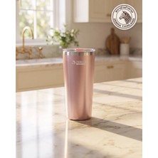 Zebra Thailand Zebra Vakumlu Çelik Termos Bardak 870 ml Polar, Kapaklı, Pembe Altın