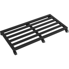 Odea Tr Metal Tekerlekli Bitki Tepsisi, Çiçek Saksıları ve Akvaryumlar Için Çıkarılabilir Siyah Taban, 50 x 80 Cm, Iç ve Dış Mekanlar Için Zarif Bitki Standı, Sağlam Bitki Saksısı