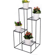 Odea Tr Metal Çiçeklik 4 Katlı Iskandinav Saksılık Sehpası WD-217