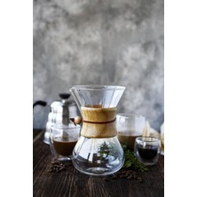 Odea Tr Black Goat Borosilikat Cam (*chemex) 600 ml (4 Cup) - Kahve Demleme Sürahisi