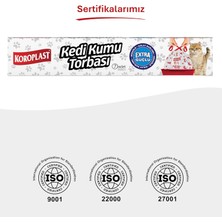 Odea Tr Büzgülü Kedi Kumu Poşeti 7'li Set, 82X50 cm Extra Güçlü Büzgülü Kolay Bağlama, Pratik Sızdırmaz Kullan-At Torbası, Kedi Tuvalet Kabına Uygun, Hijyenik Temizlik Sağlayan Kedi Kumu Torbası