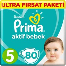 Odea Tr Bebek Bezi Aktif Bebek 5 Beden Junior Ultra Fırsat Paketi 11-16 kg 80 Adet