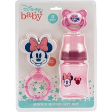 Odea Tr Disney Kız Bebek Minnie Mouse Şişesi, Çıngırak ve Emzik Seti