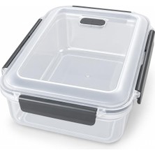 Odea Tr Sızdırmaz Contalı Saklama Kabı, Mikrodalga Uyumlu Pp Plastik, Havalandırma Delikli Kilitli Kapak, Buhar Valfli Gıda Kutusu, Buzdolabı Düzenleyici, Yemek Taşıma ve Beslenme Kap (3300ML)
