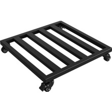Odea Tr Tekerlekli Metal Bitki Standı, Büyük Saksılar, Saksılar ve Akvaryumlar Için Çıkarılabilir Saklama Kabı - Iç/dış Mekan Bahçe Için Çok Yönlü Düzenleyici