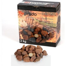 Odea Tr Tüplü Mangal Için Lav Taşı (3kg) Kırmızı