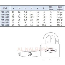 Odea Tr Gri Döküm Asma Kilit 50MM