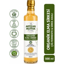Odea Tr Artizan Mutfak Organik Elma Sirkesi 500 ml | Doğal Fermantasyon | Cam Şişe | Meşe Fıçıda Dinlendirilmiş | Katkı Maddesi Ilavesiz | Türkiye Üretimi