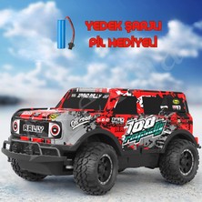 Odea Tr Uzaktan Kumandalı Yedek Şarjlı Batarya LED Işıklı Gövde 1:20 Off-Road (Kırmızı)