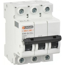 Odea Tr Günsan Otomatik Sigorta 3 Kutup 6ka C Tipi 63A
