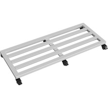 Odea Tr Tekerlekli Metal Iskeletli Büyük Bitki Arabası, Çiçek Saksıları, Saksılar ve Akvaryumlar Için Çıkarılabilir Zemin, Beyaz Bahçe Dekorasyonu, 40 x 100 Cm, Iç ve Dış Mekanlar Için