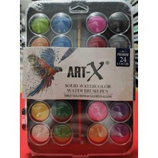 Odea Tr Art-X Tablet Sulu Boya, 24 Renk, Suluboya Fırçası Hediyeli Set