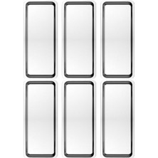 Odea Tr Paslanmaz Çelik Gümüş Renk Dikdörtgen Dar Metal Sunum Tepsisi, 13 x 28 Cm, 6 Adet