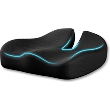 Odea Tr Yeni Nesil Premium Basur Minderi Ofis Ev ve Araba Için Sandalyelerinde Uzun Süre Oturmak Için Basınç Giderici Oturma Minderi - Yumuşak Destek Için Ekstra Yoğun Hafızalı Köpük Yastık (Sıyah, 44X36X7