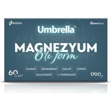 Odea Tr Umbrella Magnezyum Taurat Bisglisinat Malat Sitrat Glukonate L-Threonate 1700 Mg, 60 Tablet