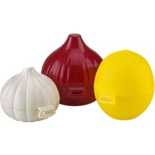 Odea Tr Sarımsak Soğan Limon Saklama Kabı 3'lü Bordo, TYCC9C89902C65F528ABD6A00
