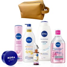 Odea Tr Gelin Çeyiz Seti,kadın Deodorant, Duş Jeli, Makyaj Temizleme Suyu, Serum, Losyon, Krem,çanta Hediye