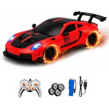 Odea Tr Uzaktan Kumandalı 4 Teker Kıvılcım Efektli Sportif Model Drift Arabası Şarjlı Işıklı Sesli Rc Spor Araba Sert Dayanıklı Malzemeden Üretilmiş