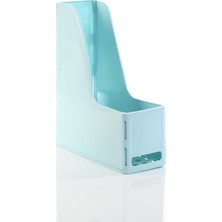 Odea Tr Ops Mg 101 A4 Plastik Dikey Geniş Kutu Klasör Magazinlik, Pastel Mavi
