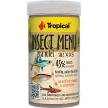 Odea Tr Böcek Menü Granül Boyut Xxs 100 ml / 64 G - Batan, Çok Ince Granül Şeklinde Balık Yemi 3 Böcek Bazlı