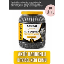 Tr Tofu Kedi Kumu (Aktif Karbonlu) 10 Litre - Tozsuz, Kokusuz, Topaklanan