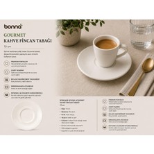 Odea Tr Bonna Gourmet Kahve Fincan Tabağı 13 cm - Dayanıklı Premium Porselen Sunum Altlığı