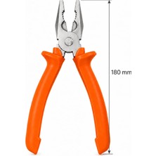 Odea Tr Pense TURUNCU180 mm Profesyonel Kullanıma Uygun Ergonomik Tutma Saplı Dayanıklı Çok Amaçlı El Aleti