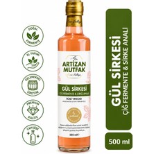 Odea Tr Artizan Mutfak Gül Sirkesi 500 ml | Rosa Damascena Gülü | Organik Bal ile Doğal Fermantasyon | Meşe Fıçıda Olgunlaştırılmış | El Yapımı | Cam Şişe | Türkiye Üretimi