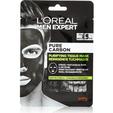 Odea Tr L'oréal Paris Men Expert Pure Charcoal Arındırıcı Kağıt Yüz Maskesi, 1 Adet, 30 G