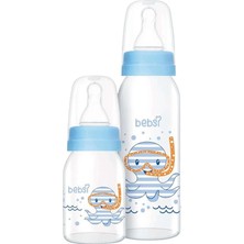 Odea Tr Bebsi Cam Biberon Seti, 250ML + 125ML, Mavi