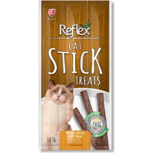 Odea Tr Kedi Stick Treats Ödül Çubuk, Sığır ve Somon Aromalı, 5'li Set, 3x5 gr