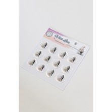 Odea Tr 12 Adet Hazır Kendinden Yapışkanlı Sukulent Bitki Sticker Mühür KYSM110