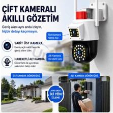 Odea Tr 6mp Çift Lensli Dış Mekan Güvenlik Kamerası 355° Ptz