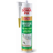 Odea Tr Soma Fix SE280 Genel Amaçlı Silikon 280ML - Şeffaf Silikon - Mutfak, Banyo ve Genel Sızdırmazlık Için Yüksek Yapışma Performanslı Universal Mastik