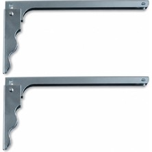 Odea Tr Katlanır Raf ve Masa Konsolu, Raf Ayağı Metal, 18 cm ve 28 cm Seçenekli, 2'li Set, Vidalar ve Dübeller DAHIL(28CM)