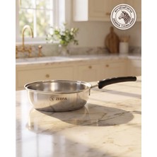 Zebra Thailand Zebra Paslanmaz Çelik Derin Tava 24 cm Extra Plus, 2,5 Litre, Bakalit Saplı