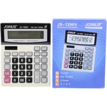 Odea Tr Us JS-1200V Masaüstü Hesap Makinesi, 12 Hane, 2 Güç Kaynağı