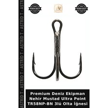 Premium Deniz Ekipman Nehir Mustad Ultra Point TR58NP-BN 3lü Olta Iğnesi