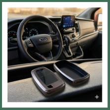 Bezos Ford Custom Uyumlu Smart 3 Buton Silikon Oto Anahtar Kumanda Kabı Kılıf Gri Bss