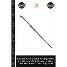 Kumsal Avcılık Sahil Avcılığı Yemli Av Captain 1510 Cavalier 420CM Tele Surf Kamış 150-250GR Atar