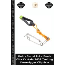 Delux Serisi Zoka Deniz Olta Captain 7652 Trolling Downrigger Clip 6cm