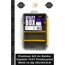 Premium Göl Av Balıkçı Captain 7237 Profesyonel Balık ve Jig 20X14X3CM
