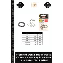 Premium Deniz Yedek Parça Captain 5140 Kaşık Halkası 10LU Paket Black Nikel