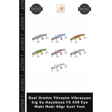 Özel Üretim Titreşim Vibrasyon Sığ Su Hayabusa Fs 439 Eye Maki Maki 40GR Suni Yem