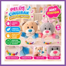 Bezos PL50191 15CM Şeffaf El Çıngırağı Peluş Çıngırak (Adet Fiyatıdır) Bzoshb